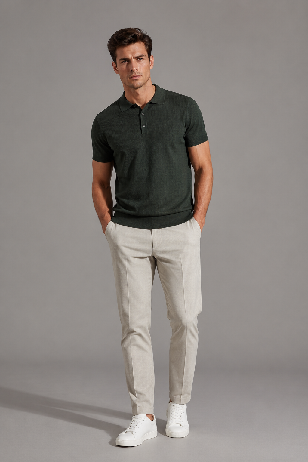 Clerk 32 knit polo product hero