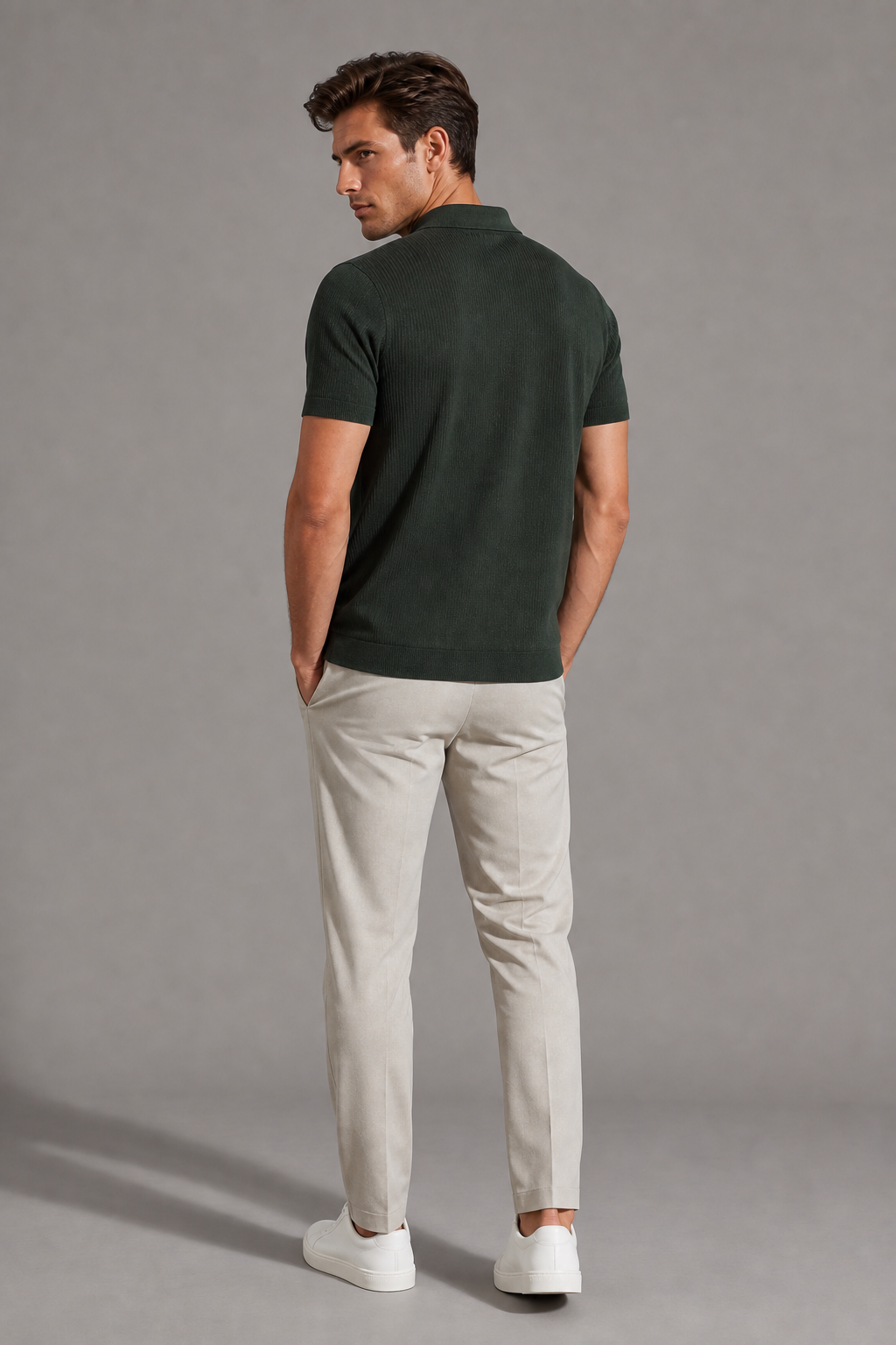 Clerk 32 knit polo back or construction