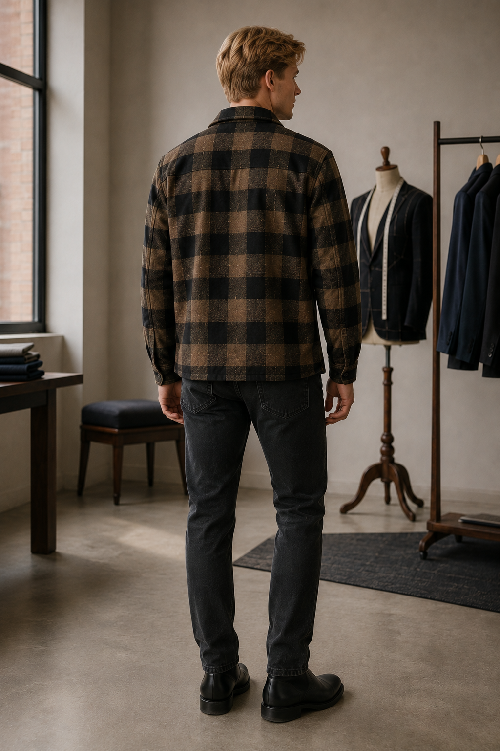 Bounces 35 tailored jacket back or construction