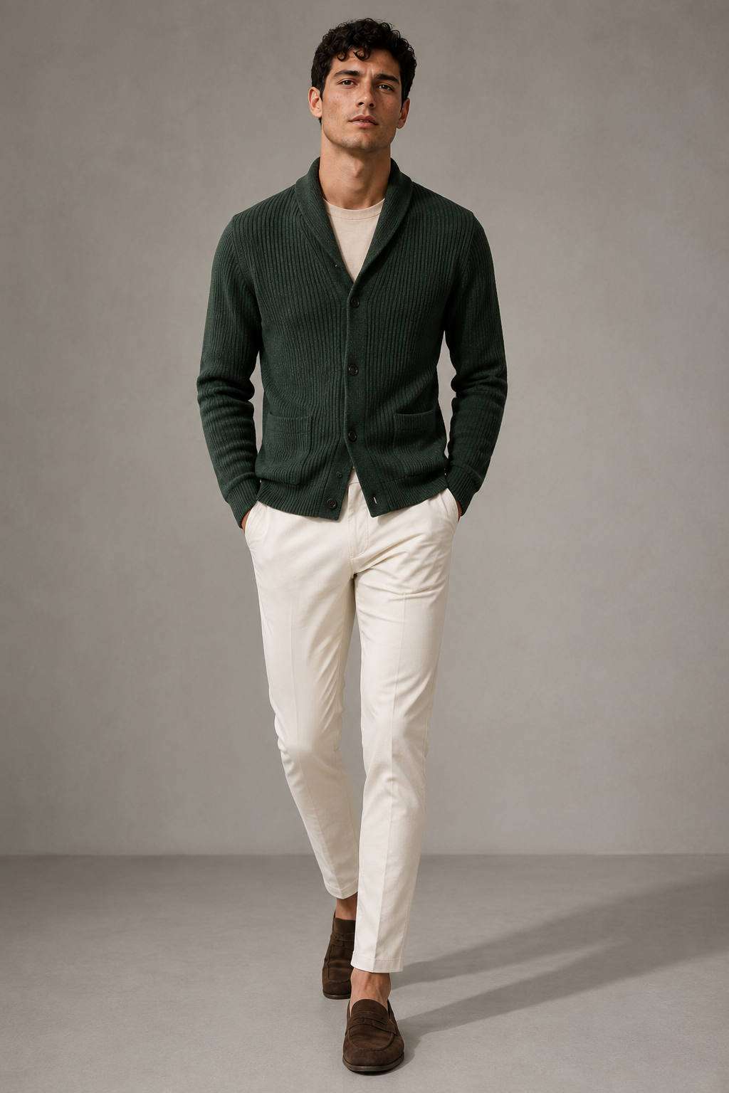 Forge 49 rib cardigan product hero